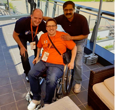 Marcus with Venkat Subramaniam and Dmitry Alexandrov